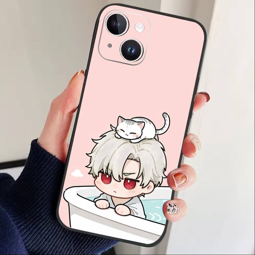 L-Love And Deepspace Phone Case For iPhone 16,15,14,13,12,17,Pro Max,Plus Silicone Black Case iPhone16plus
