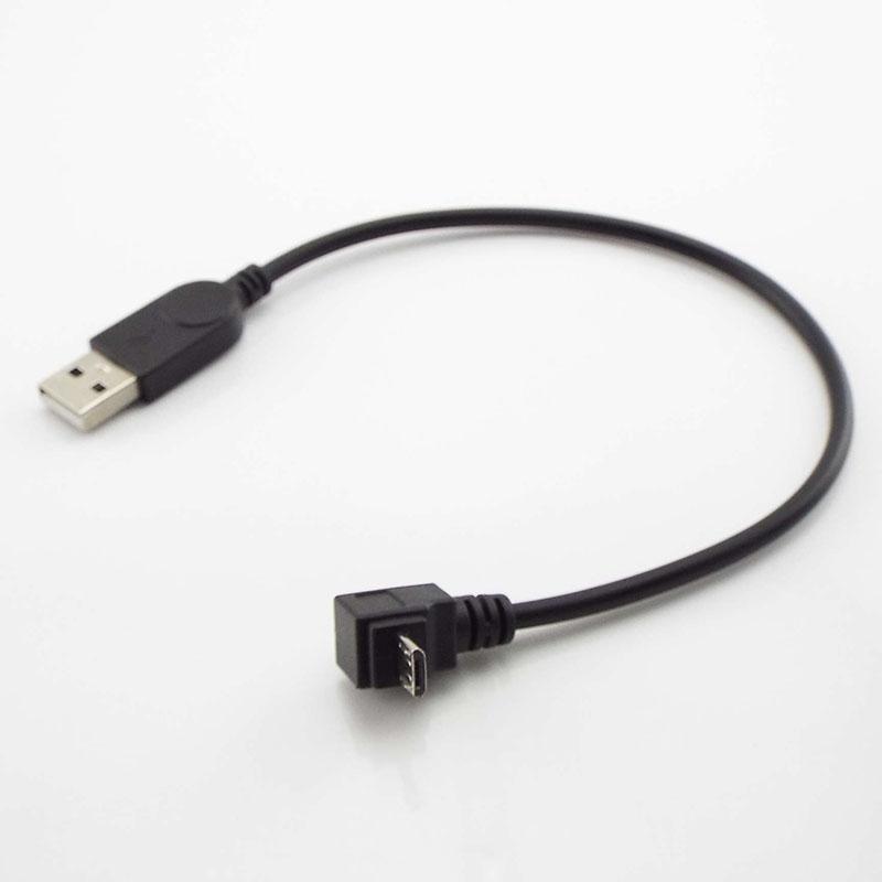 Up Down Left Right Angled 90 Degree Micro USB Male To Male Data Charge Connector Cable Adapter for Tablet Cell Phone