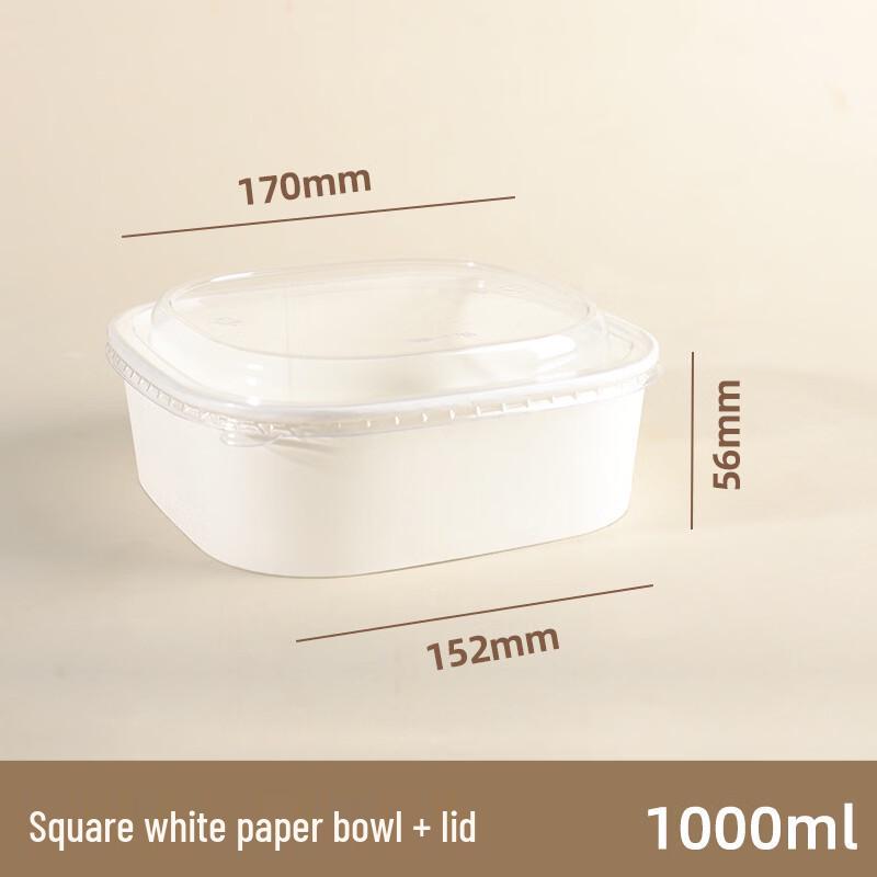

Lantuan Disposable Kraft Paper Meal Box & Bowl Set