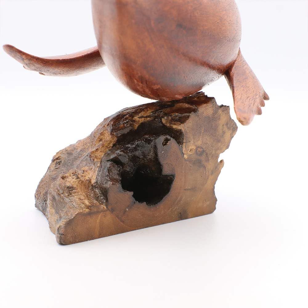 Tomo Corporation Antique Wood Carving Whale