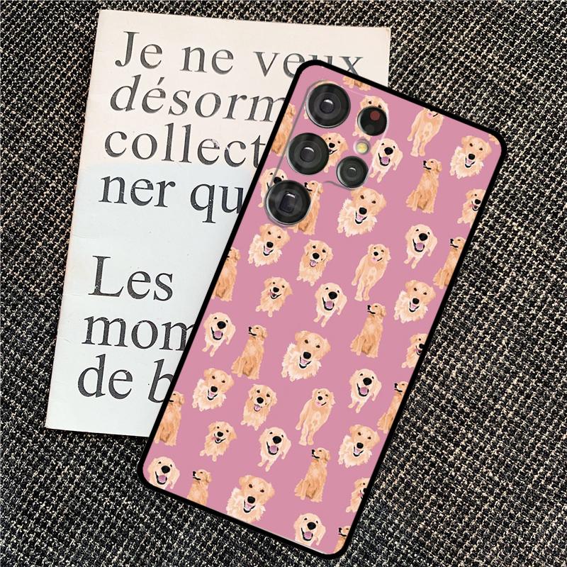 Golden Retriever Dog For Samsung Galaxy S24 S23 Ultra S22 S20 S21 FE S8 S9 S10 Note 10 Plus 20 Ultra Phone Case