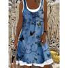 Women's Fashionable Printed Casual Sleeveless Dress, Machine Washable, Comfortable and Versatile