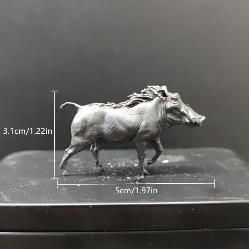 

1Pc Random Color(Black/ Brass Wild Boar Statue Animal Decor Fish Tank Desktop Potted Gardening Craft