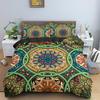 Psychedelic Boho Luxury Bedding Set 2/3PCS With Pillowcase King Mandala Duvet Cover Queen Comforter Cover Polyester Quilt Cover
