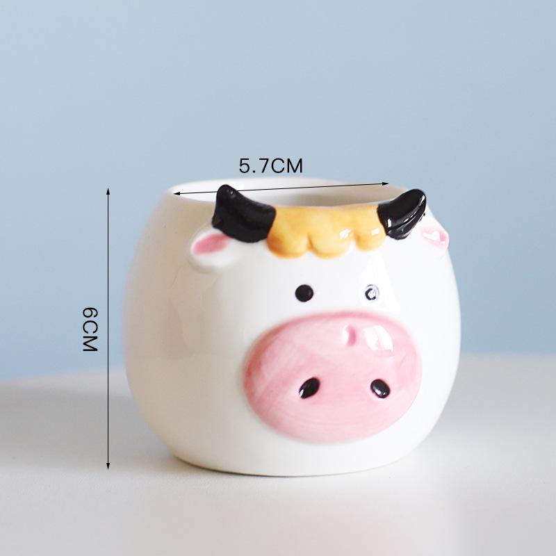 Adorable Animal Ceramic Succulent Pot for Desktop Decoration