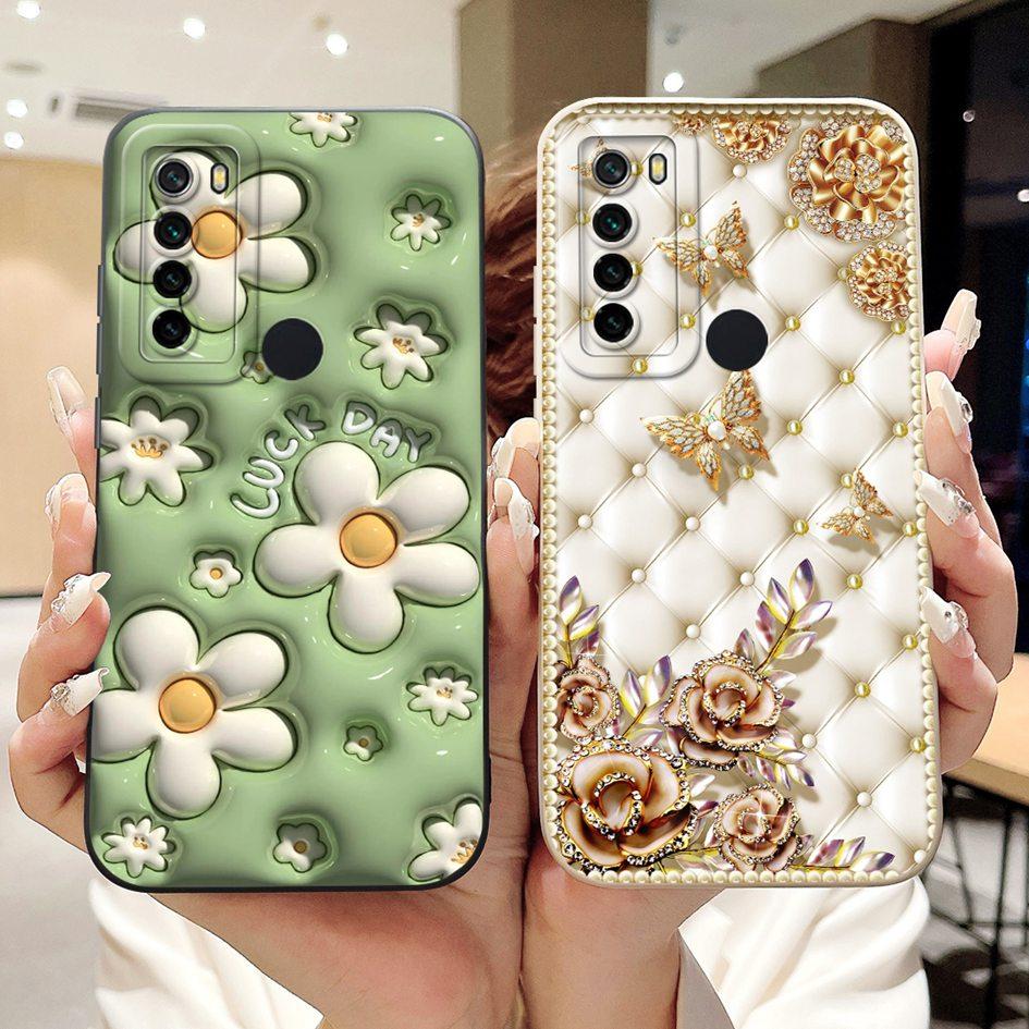 For Xiaomi Redmi Note 8 Case Luxury Flower Cactus Soft Silicone Camera Protection Cover For Redmi Note 8T Coque Note8 Phone Case