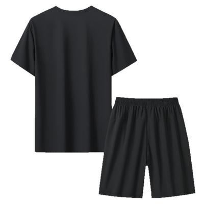 Summer Sports Suit Men's Loose Casual Short Sleeved Suit Sports Casual Round Neck Suit