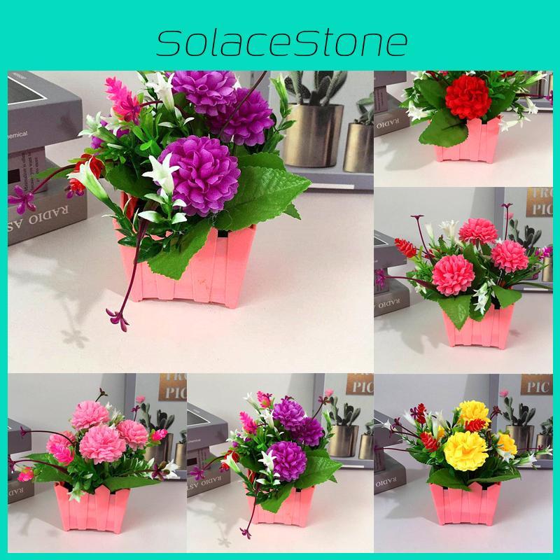 Realistic Artificial Flower In Pot Perfect For Indoor And Outdoor Home Garden Decor