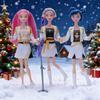3Pcs K-pop Fashion Doll with 9 Movable Joints Dynamic Pose Doll Collectible Action Figure with Unique Style