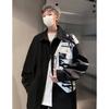 Black and White Contrast Ink Painting Shirt Men's Early Autumn New Chinese Style Long Sleeves High-End Jacket