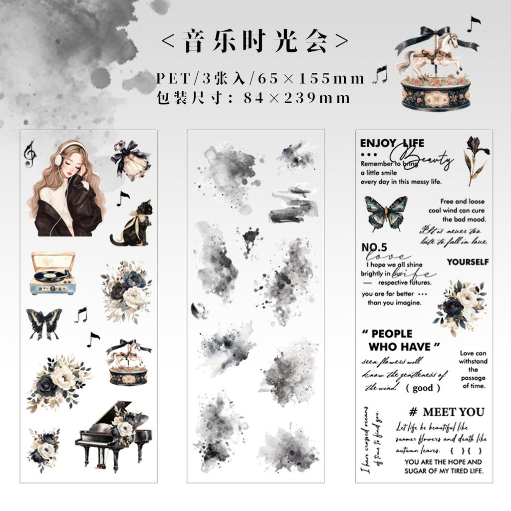 3pcs/lot Kawaii Stationery Stickers Life Palette Diary Planner Decorative Mobile Stickers Scrapbooking DIY Craft Stickers