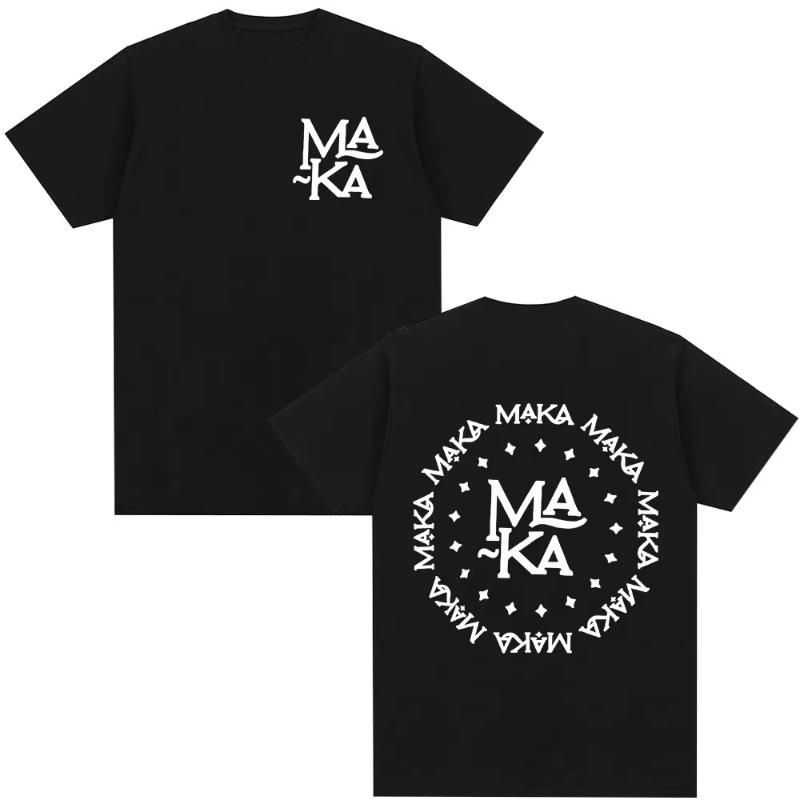 Rapper Maka Aura 2026 Tour Merch T Shirts Men Women Fashion Vintage Street Tshirt Casual Short Sleeve T Shirt Streetwear