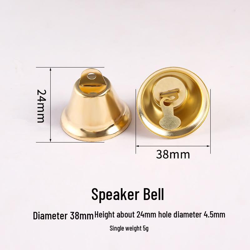 Otevřená trubka Vánoční zvonek ozdoba - 10-50mm Kovová závěsná zvonkohra