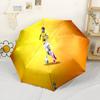 Marcelo's Golden Moment Automatic Umbrella Compact 8-Rib Design Sturdy Construction All-Season Travel Fashion Lovers