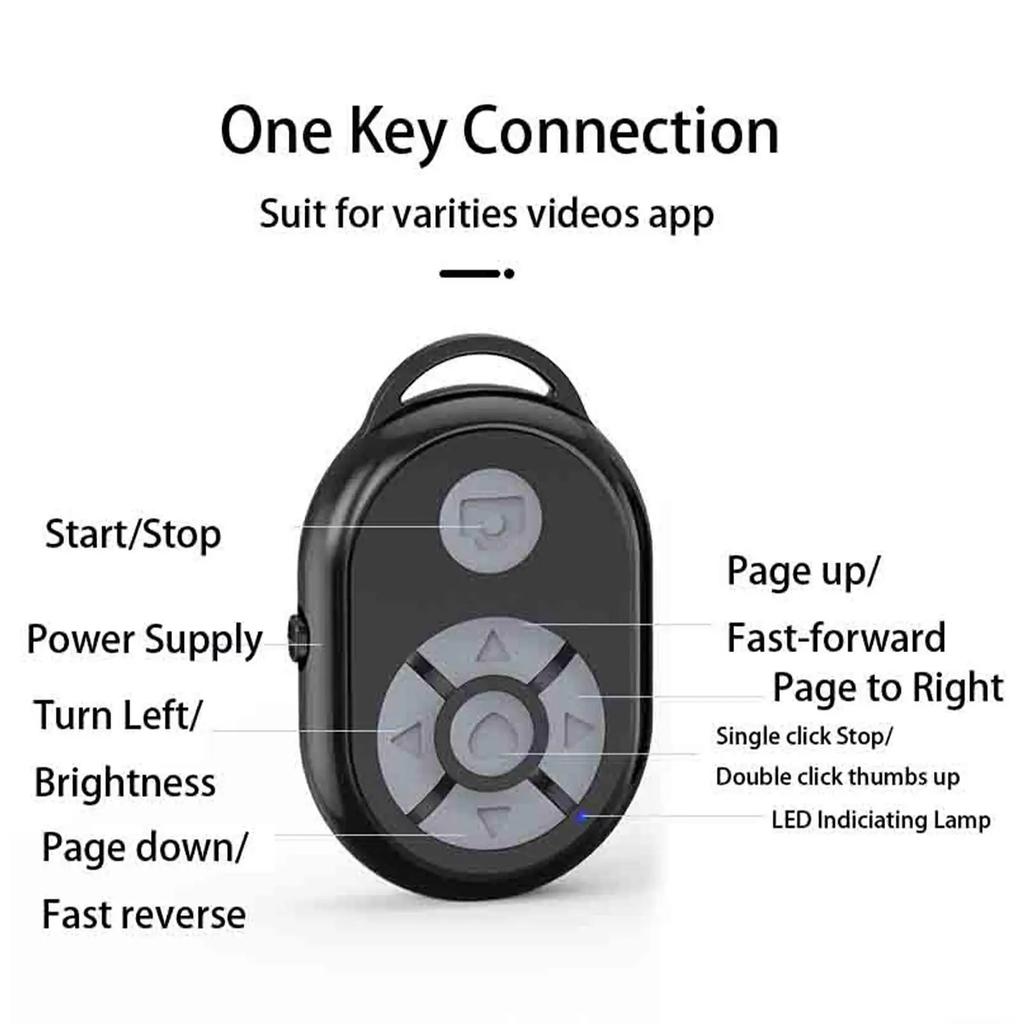 Bluetooth Remote for iPhone Xiaomi IOS Android Phone Universal Mini Remote Control Selfie Stick Bluetooth Camera Controller 5