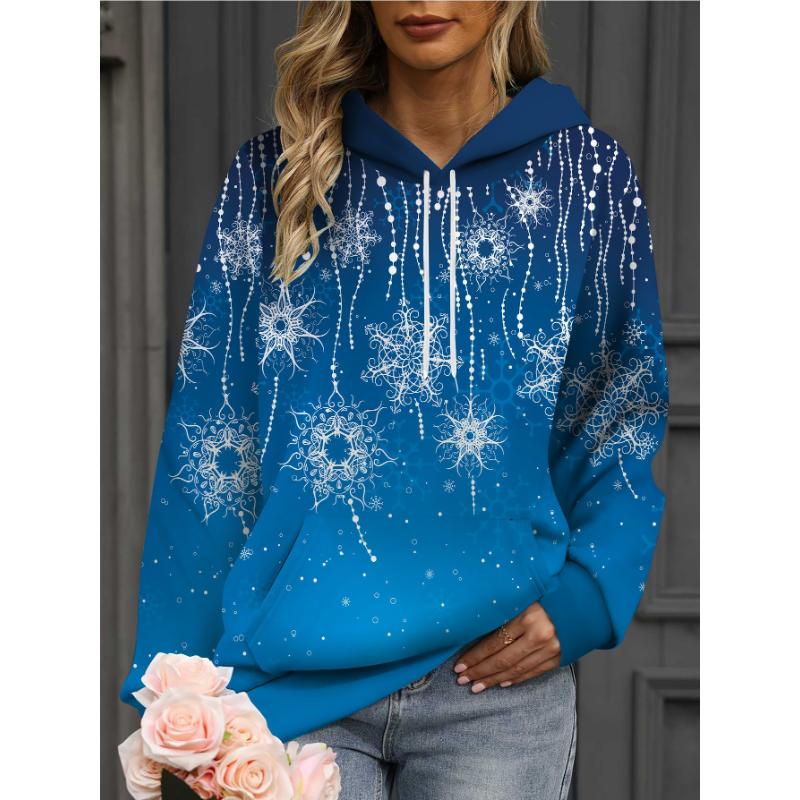 Fashion Women's Hooded Sweater 3D Printing Color Printing Casual Hooded Sweater