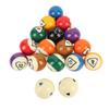 17 PCS Pool Balls Set Standard 16A 16 Colors 57.2mm Dia Resin Professional Billiard Table Balls for Home Entertainment