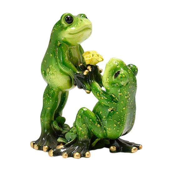 Christmas Santa Hat Frog Statue Indoor Outdoor Garden Frog Resin