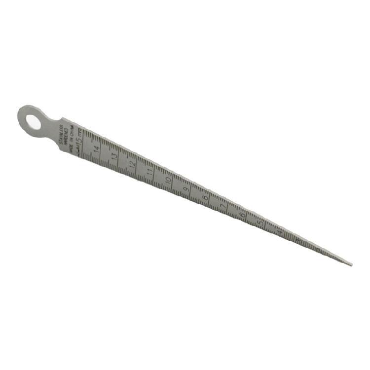 Taper Gage 0-15mm Stainless Steel Taper Welding Gauge Inch & Metric Feeler for G