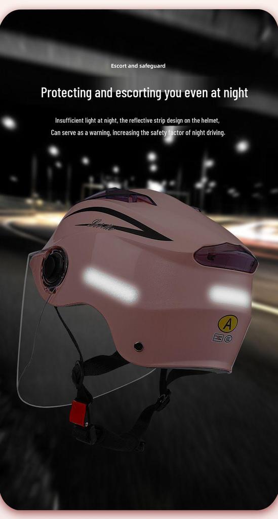 3C Certified Summer Motorcycle Helmet with UV Protection for Men & Women