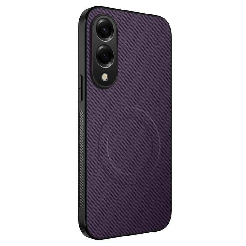 For Samsung S25 Plus Fashion Magnetic Shockproof Phone Case For Samsung Galaxy S25 Ultra S25 Edge Luxury Carbon Fiber Cover S25