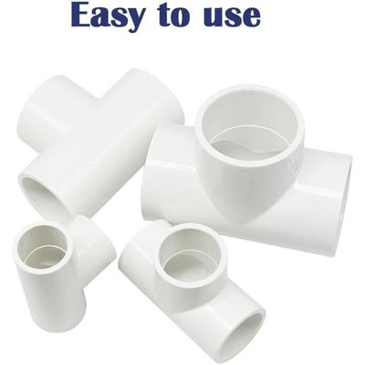 1Pc 16~50mm Black PVC Pipe Connector Tee Joints Aquarium Drainage Tube Fittings Garden Irrigation DIY Accessories