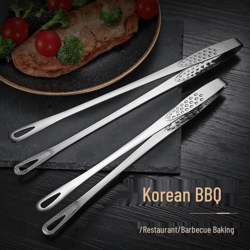 Abdo Stainless Steel Korean BBQ Tongs Set