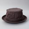 Reck Hatter Cotton Twill Pork Pie Size Twill Suitable for and All Seasons Men's Hat, L, RH-320, Brown, Spring, Summer, Fall,