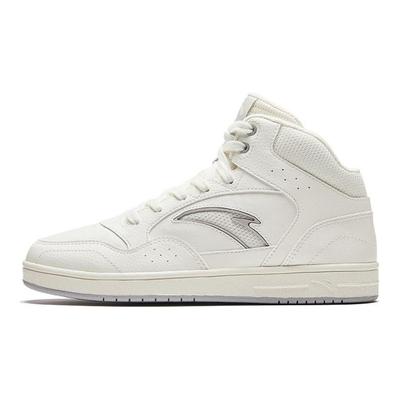 Comfortable Cushioning Abrasion Resistant Slip Resistant High Top Skateboard Shoes Women's Ivory White 922348087-1