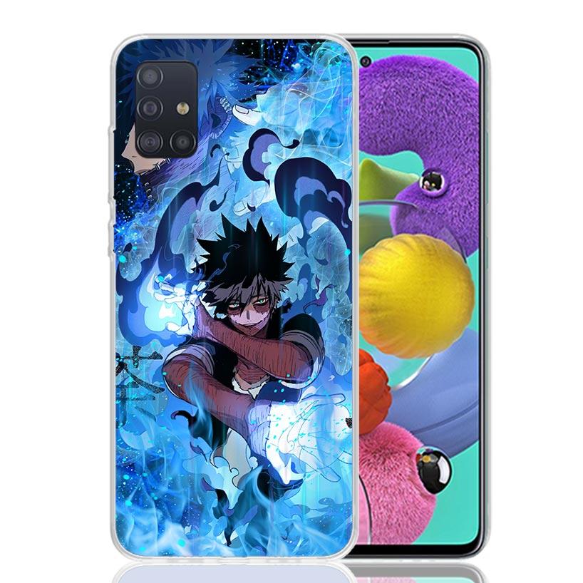 My Hero MHA Dabi Bnha Phone Case For Samsung Galaxy A52 A32 A22 A12 A02S A50S A30S A51 A31 AA71 Note 20 Ultra 10 S10 Plus Galaxy