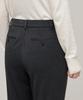 MUSINSA STANDARD WOMAN Women'S Heavyweight Fleece-Lined Slim Straight Hidden Elastic Waist Slacks [Charcoal Gray]
