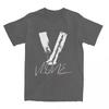 Summer Fashion Heavyweight Retro Men's English Letters 100% Cotton Printed Round Neck High-quality Casual Fitness Street T-shirt