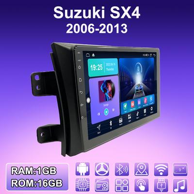 Ραδιόφωνο αυτοκινήτου 2 DIN Android για Suzuki SX4 2006-2013 Συσκευή αναπαραγωγής πολυμέσων Κεντρική μονάδα στερεοφωνικού GPS Πλοήγηση WIFI 1+16 GB