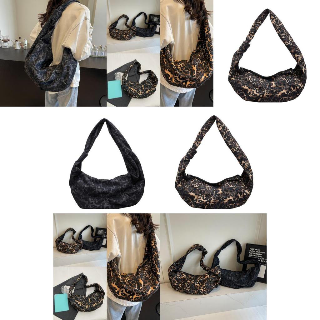 Stylish Children's Leopard Print Crossbody Bag Large Capacity For Boys And Girls