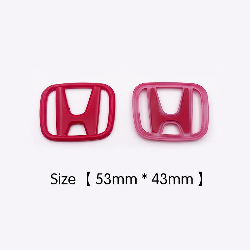 CPS5 1pcs Car Steering Wheel Emblem H-Sticker For Honda Fit Jazz GK5 Civic TypeR CRV Pilot Accord Insight Spirior City HRV XRV Legend