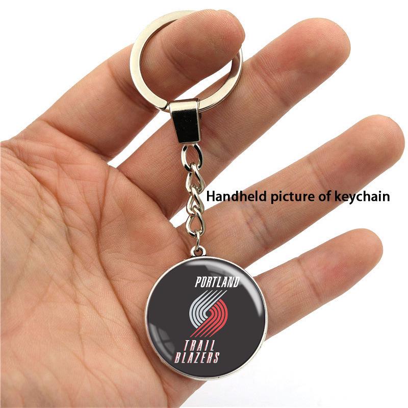NBA Team Logo Basketball Fan Keychain Pendant