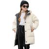 Girls' Fashion Cotton Coat Children's Mid-Length Thickened Padded Jacket
