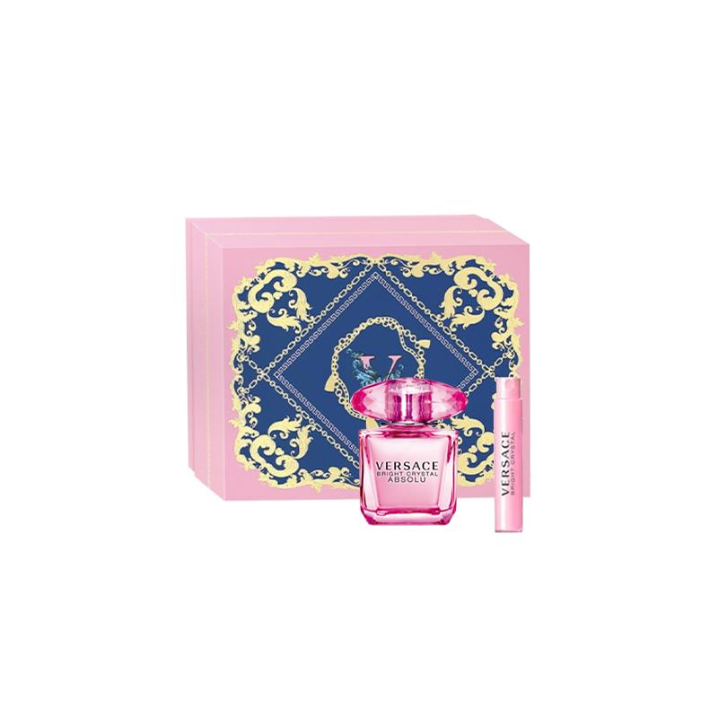Versace Gift Box Set for 28315082-Two-piece set: Zhenzhi Pink Diamond Women s Eau de Parfum 30ml + Crystal Diamond Women s Eau de Parfum 1ml