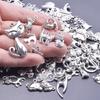 10/20/30/50/60/100 stuks Antiek Zilverkleurige Dier Kat Bedeltjes Voor Sieraden Maken Bulk Cartoon Hanger Handgemaakte Sleutelhanger Materialen