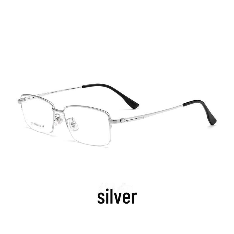 

Чоловіча оправа для короткозорих окулярів з чистого титану Danyang 82218T надлегка бізнес-напіврама