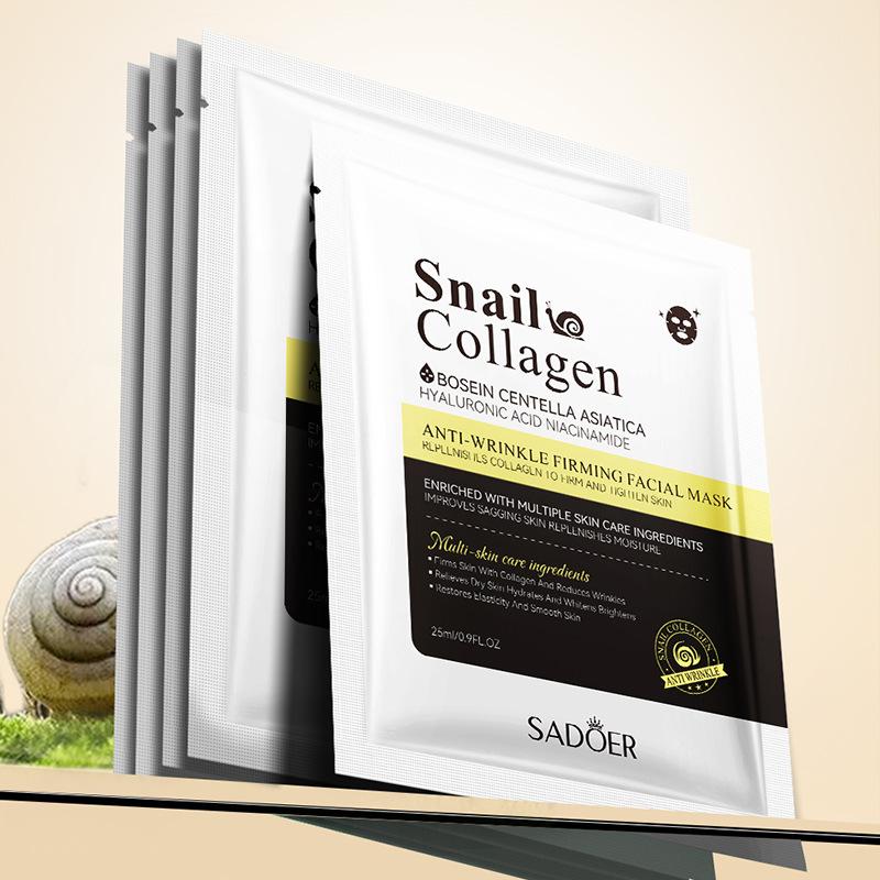 Snail Mask SADOER Collagen Anti-Wrinkle Firming Fine Skin Mask