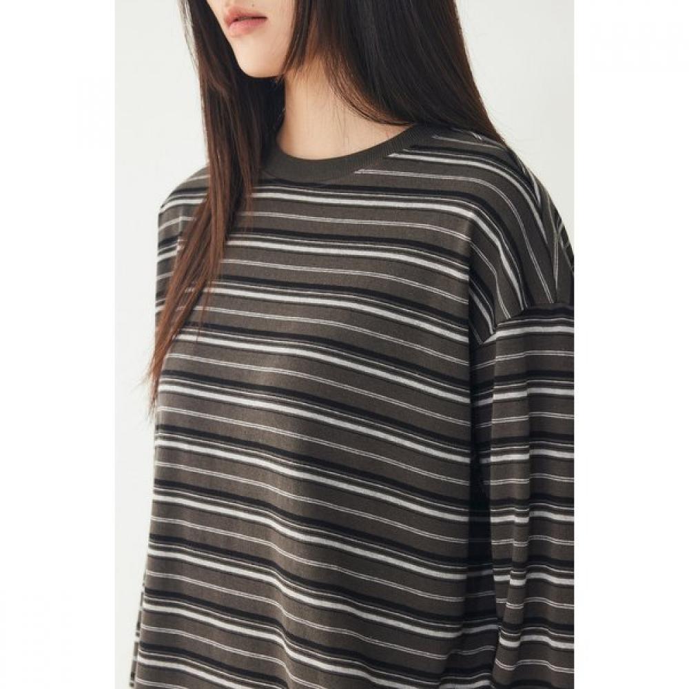 STUDIO TOMBOY Men S MulTi STripe Round Neck Long Sleeve T ShirT 9176322980ar
