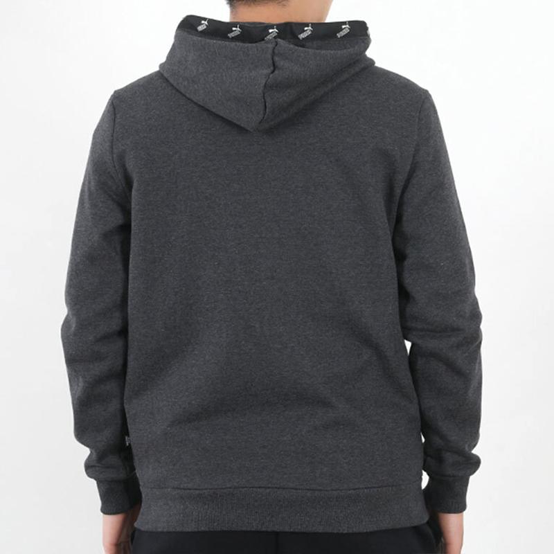 Puma Amplified Full-Zip Casual Hooded Jacket Men Jackets Black Grey 583523-07
