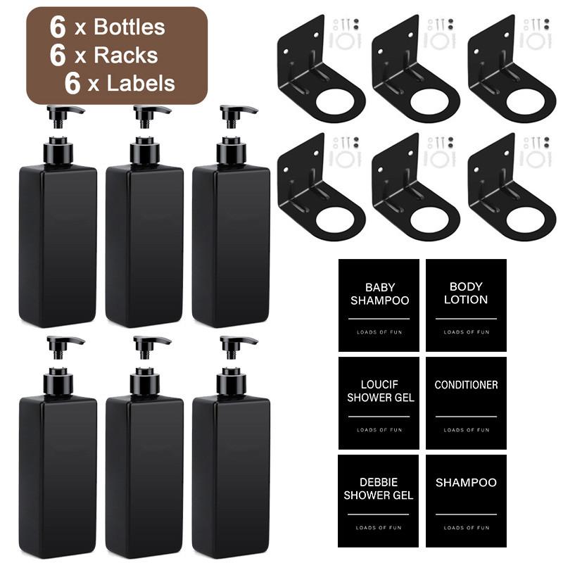 500ML Soap Dispenser Refillable Shampoo Conditioner Hands and Dishes Soap Dispenser Bottle for Kitchen Bathroom
