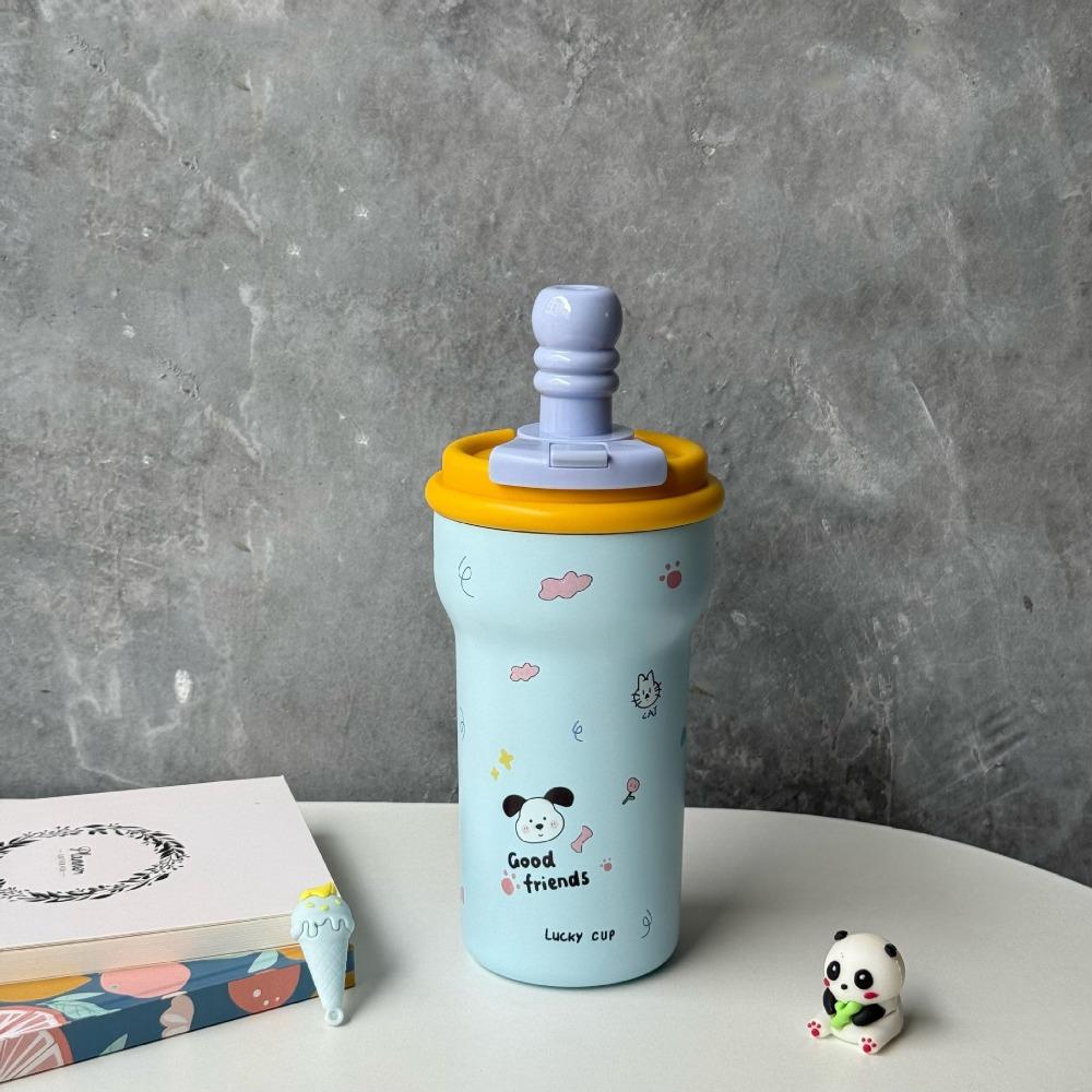 Stainless Steel Vacuum Cup 600ml Water Mug Cute Insulated Cup