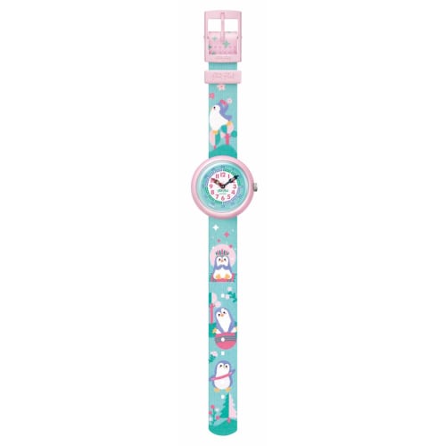 Flik Flak Kids' Watch BRRRAVE PINGUINS Blurry Penguin FBNP206