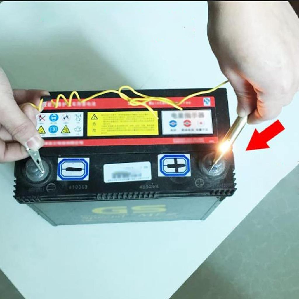 Current Voltage Current Tester with Alligator Clip Lamp Voltage, Car Light Tester Lamp 6V 12V 24V Lamp with Crocodile Clip for Cars Motorcycles