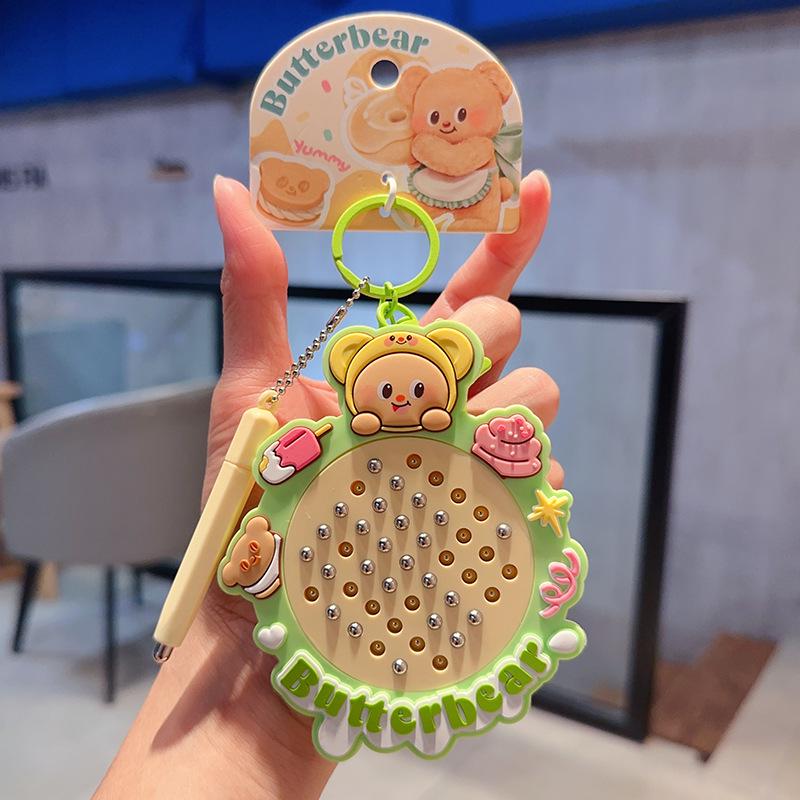 Chaveiro Fofo de Urso Trompete - Pingente de Presente Criativo para Casais