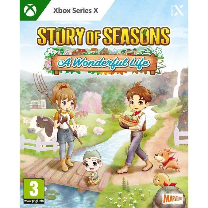 Story Of Seasons A Wonderful Life - Jeu Xbox Series X - Simulation - 7+ - Vallée Oubliée - Ferme - Amis