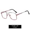 Occhiali da Vista Myopia Uomo Quadrati Metallo Montatura Grande Asta a Molla Business Per Lontano Protezione Occhi Occhiali Filtro Luce Blu